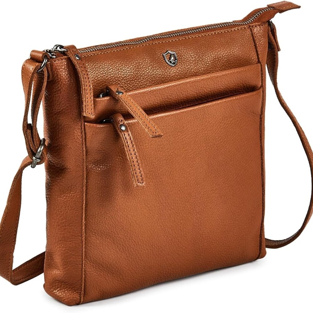 Crossbody Bag For Women Trendy Real Leather Purse Small Soft Pebbled Handbags Cr